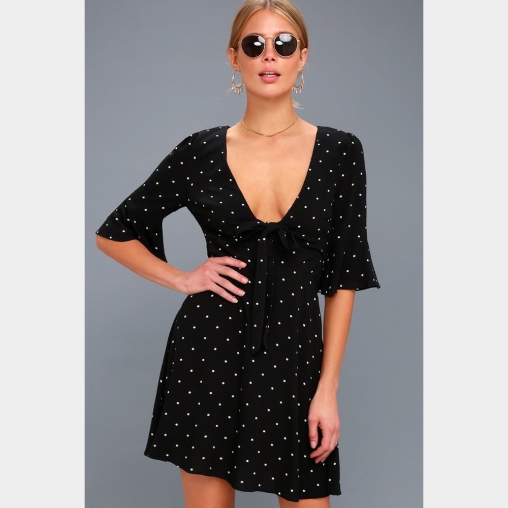 Free People All Yours Polka Dot Dress